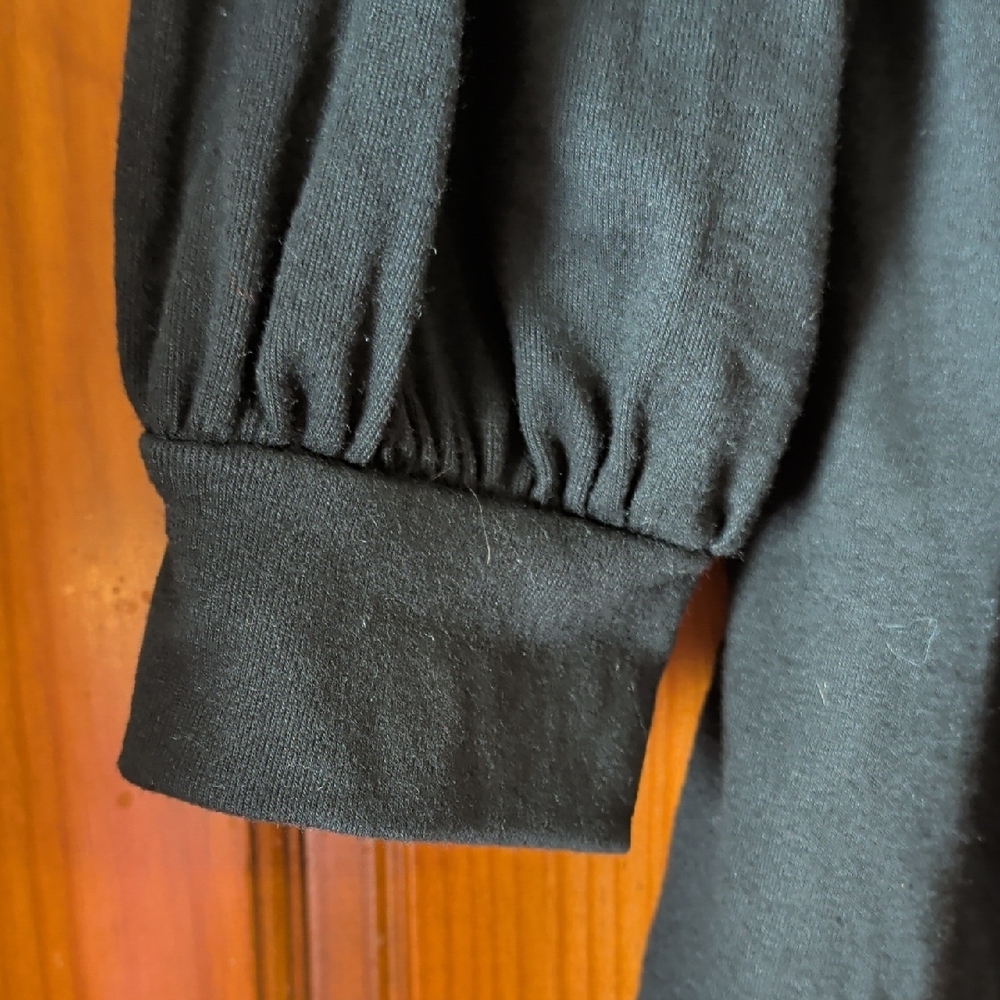 Black Sweater With Ruffle - Picture 3 of 4